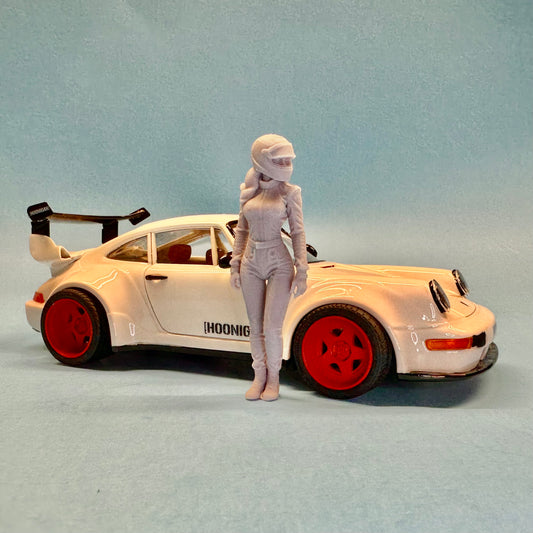 19. Racer Girl Roxy Figure for Display or Diorama 1/24 1/25