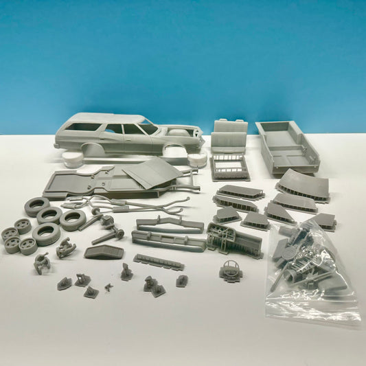 1974 Ford Gran Torino Station Wagon 3D Printed Resin Model Kit