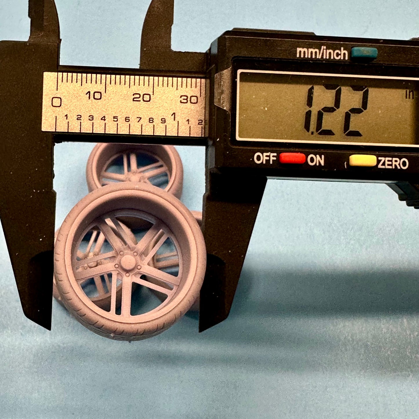 1 Big Raceline Sidewinder Custom Wheels and Tires Set 1/24 1/25