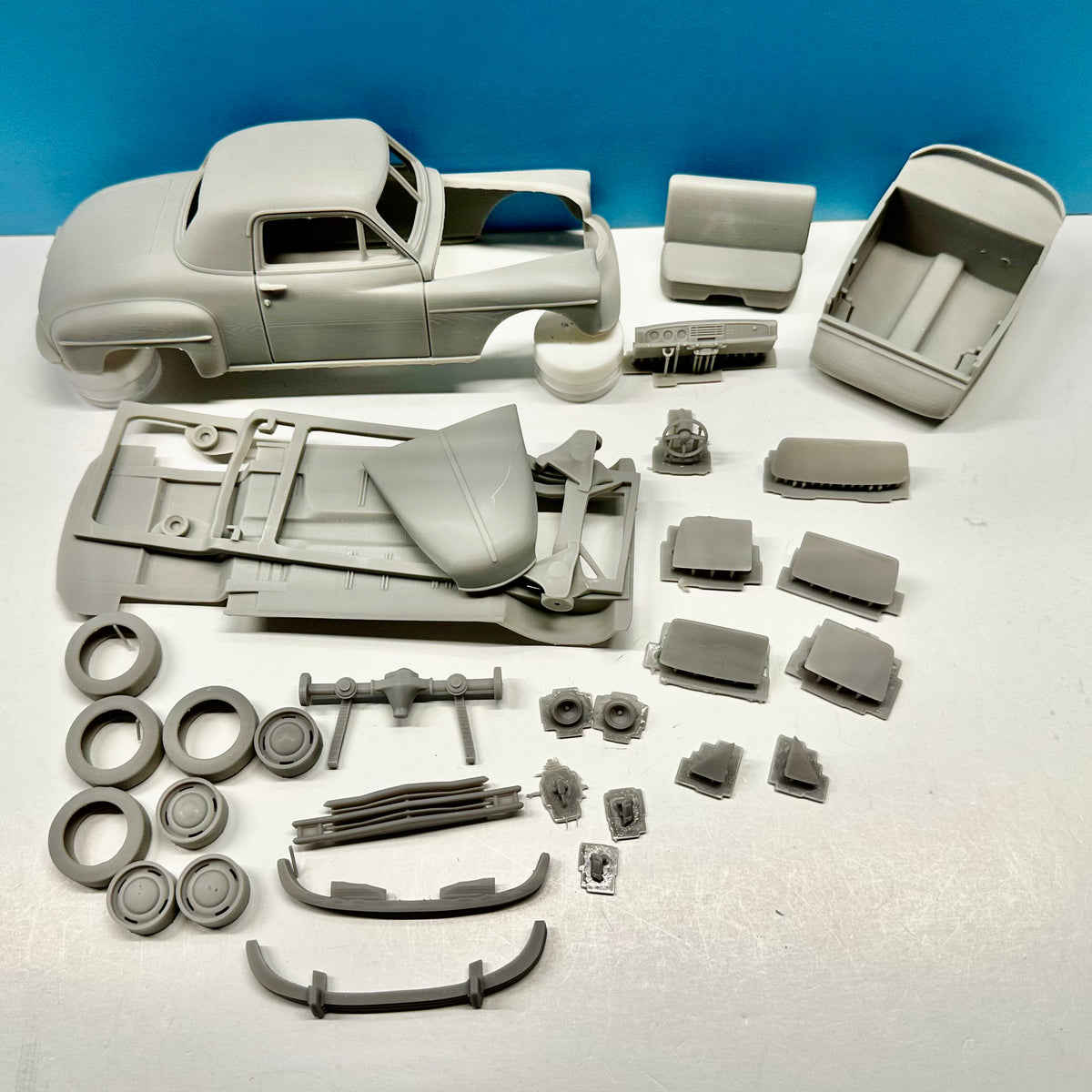 1949 Plymouth Business Coupe 3D Printed Resin Model Kit KED