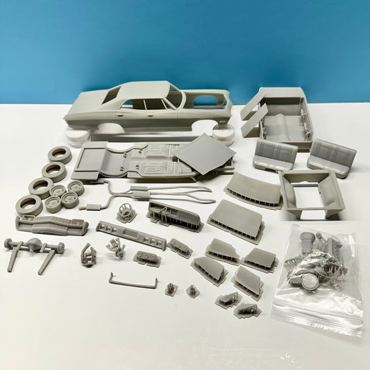 1968 Chevy Impala 4 Door Sedan 3D Printed Resin Model Kit