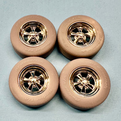 4 Custom Wheels Resin 1/24 1/25