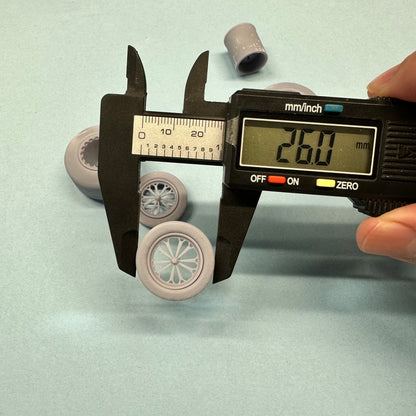 Weld Delta and Vector Prime Drag Wheels and Tires Set 1/25 1/24