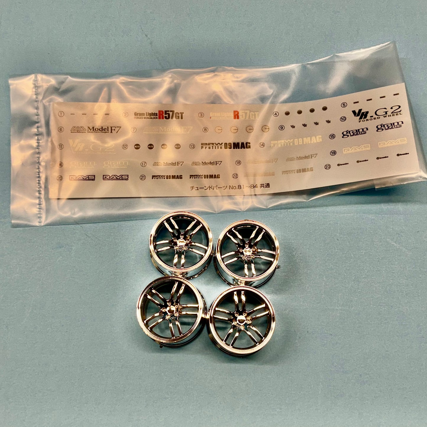 1 Custom Wheels by Aoshima 1/24 1/25