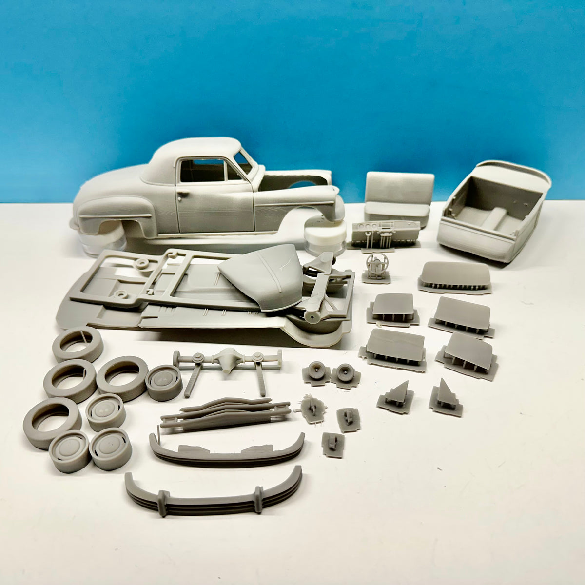 1949 Plymouth Business Coupe 3D Printed Resin Model Kit KED