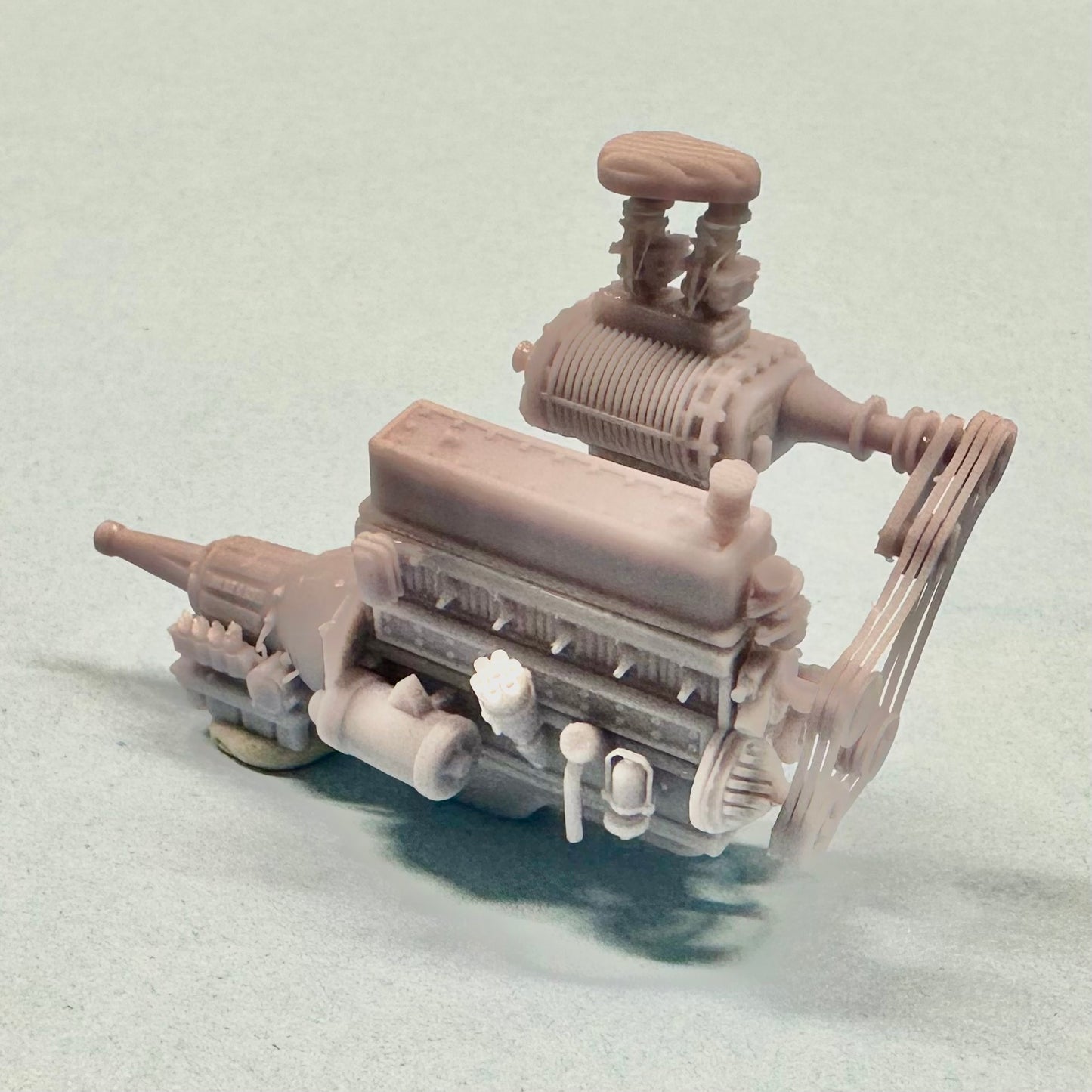 Chevy 235 Supercharged Straight Six Engine 1/25