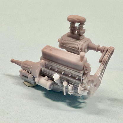 Chevy 235 Supercharged Straight Six Engine 1/25