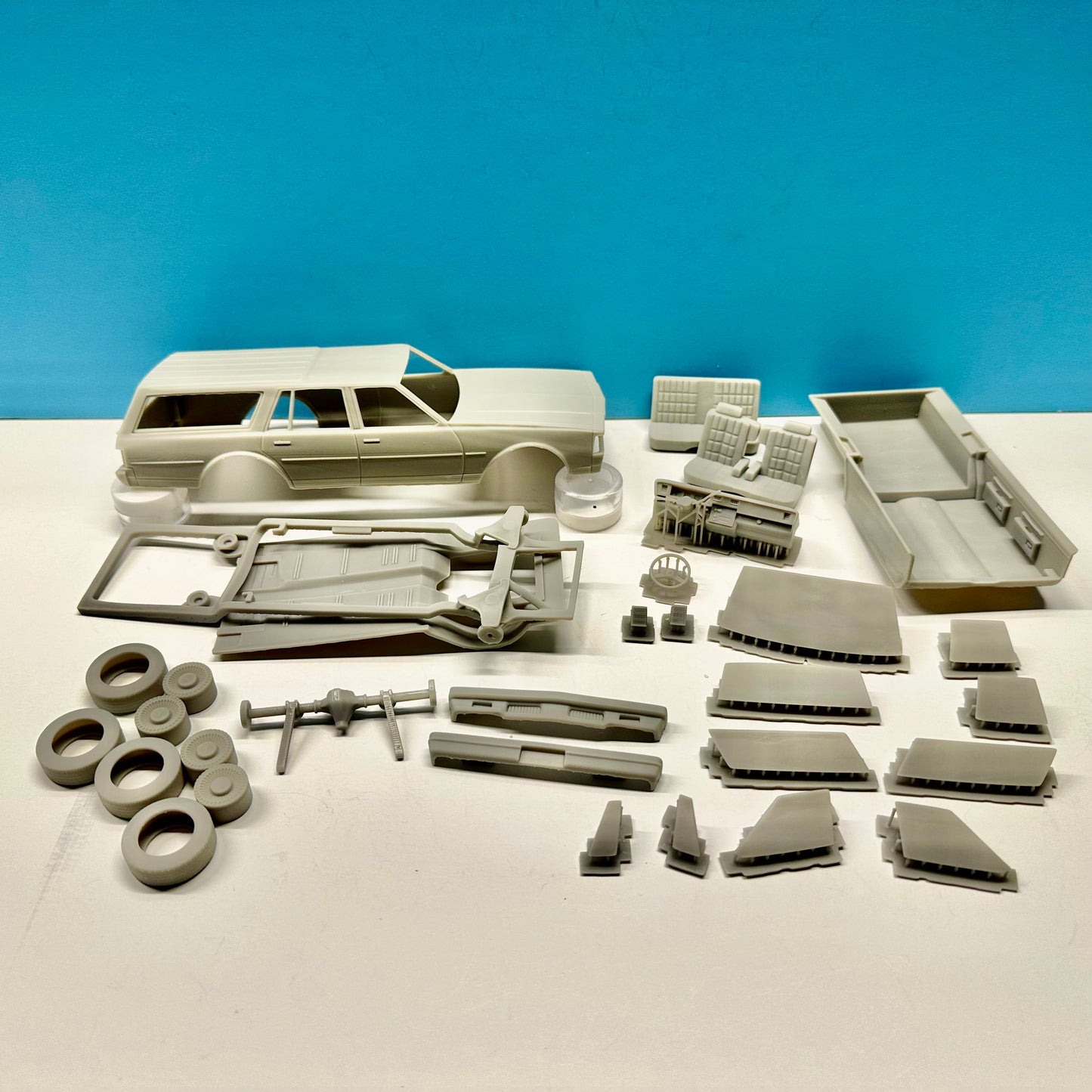 1977 Chevy Caprice Wagon 3D Printed Resin Model Kit
