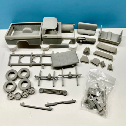1967 Dodge D100 Pickup Truck Longbed 3D Printed Resin Model Kit KED