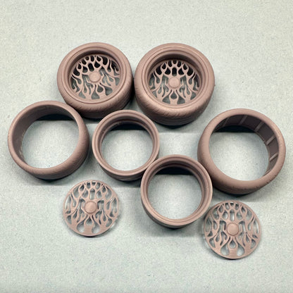 Flame Custom Wheels 1/24 1/25