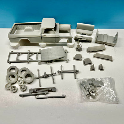 1967 Dodge D100 2WD Longbed Pickup Truck 3D Printed Resin Model Kit KED