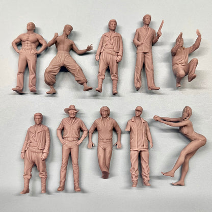 2 - Grab Bag of 10 Random Defective Figures 1/24 1/25
