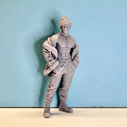 H7 Cool Santa Claus Holiday Figure for Display or Diorama 1/24 1/25