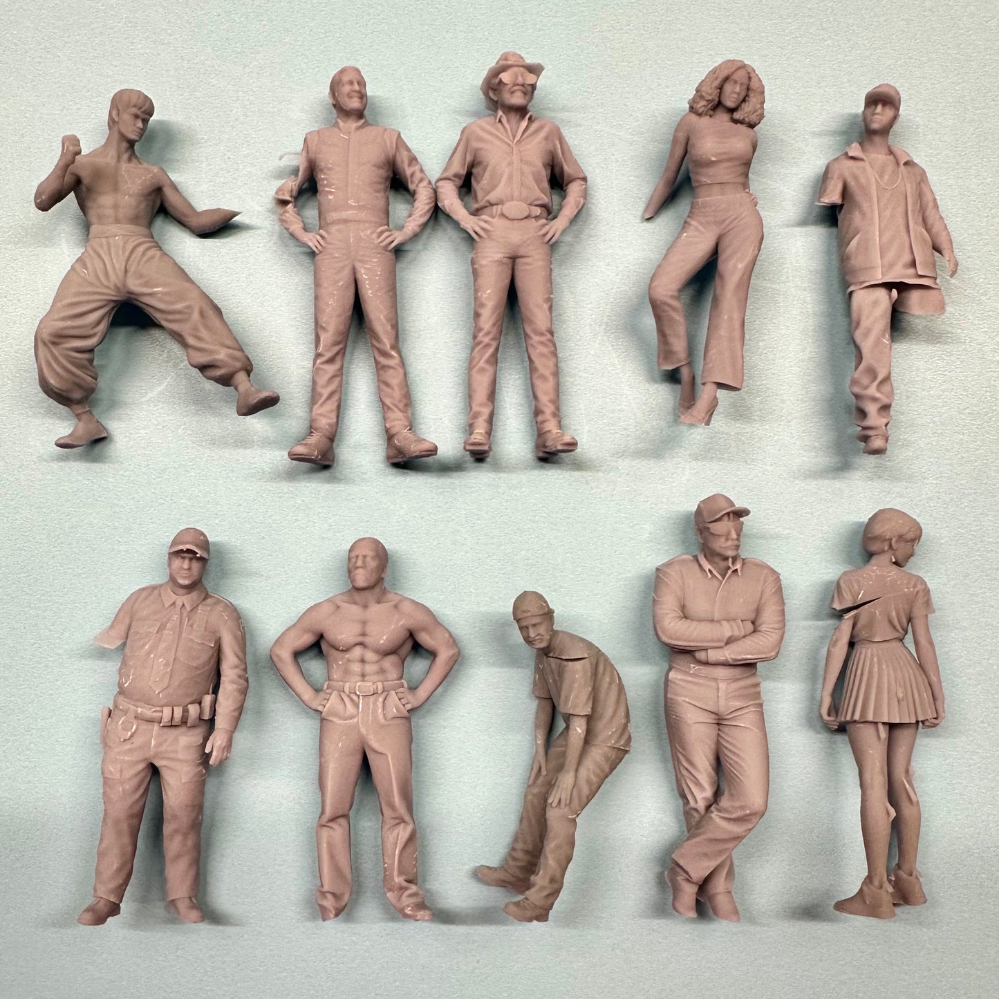 3 - Grab Bag of 10 Random Defective Figures 1/24 1/25