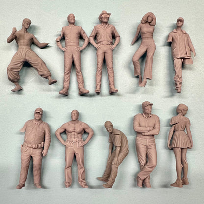 3 - Grab Bag of 10 Random Defective Figures 1/24 1/25