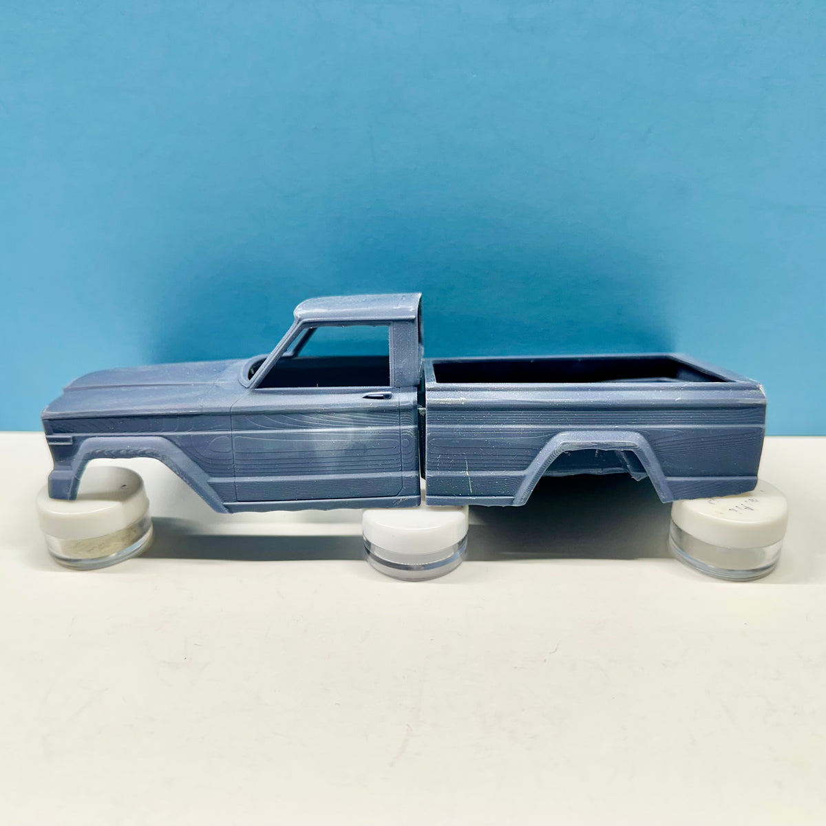 1963 Jeep J10 Pickup Truck Shortbed 3D Printed Resin Model Kit KED