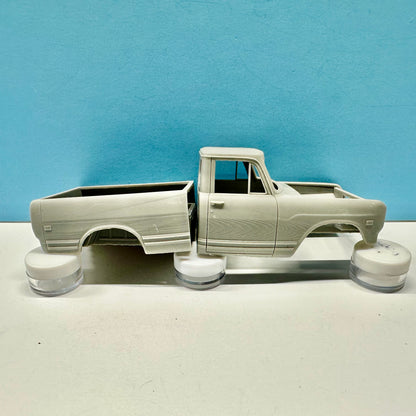 1972 International Pickup Truck (short) 3D Printed Resin Model Kit