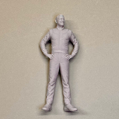 2 Race Car Driver #18 for Display or Diorama 1/24 1/25