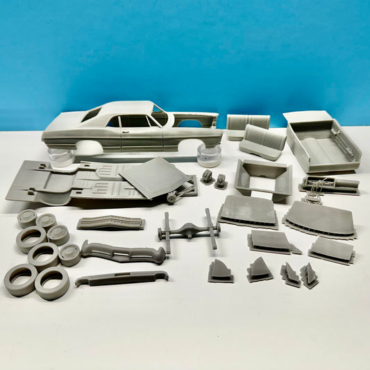 1967 Ford Galaxie 2 Door 3D Printed Resin Model Kit