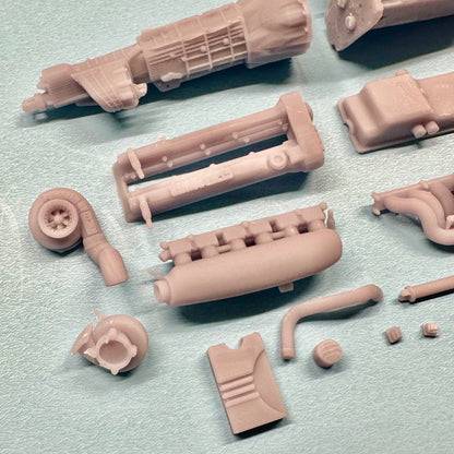 Nissan RB26 RB30 Single Turbo Engine 1/24