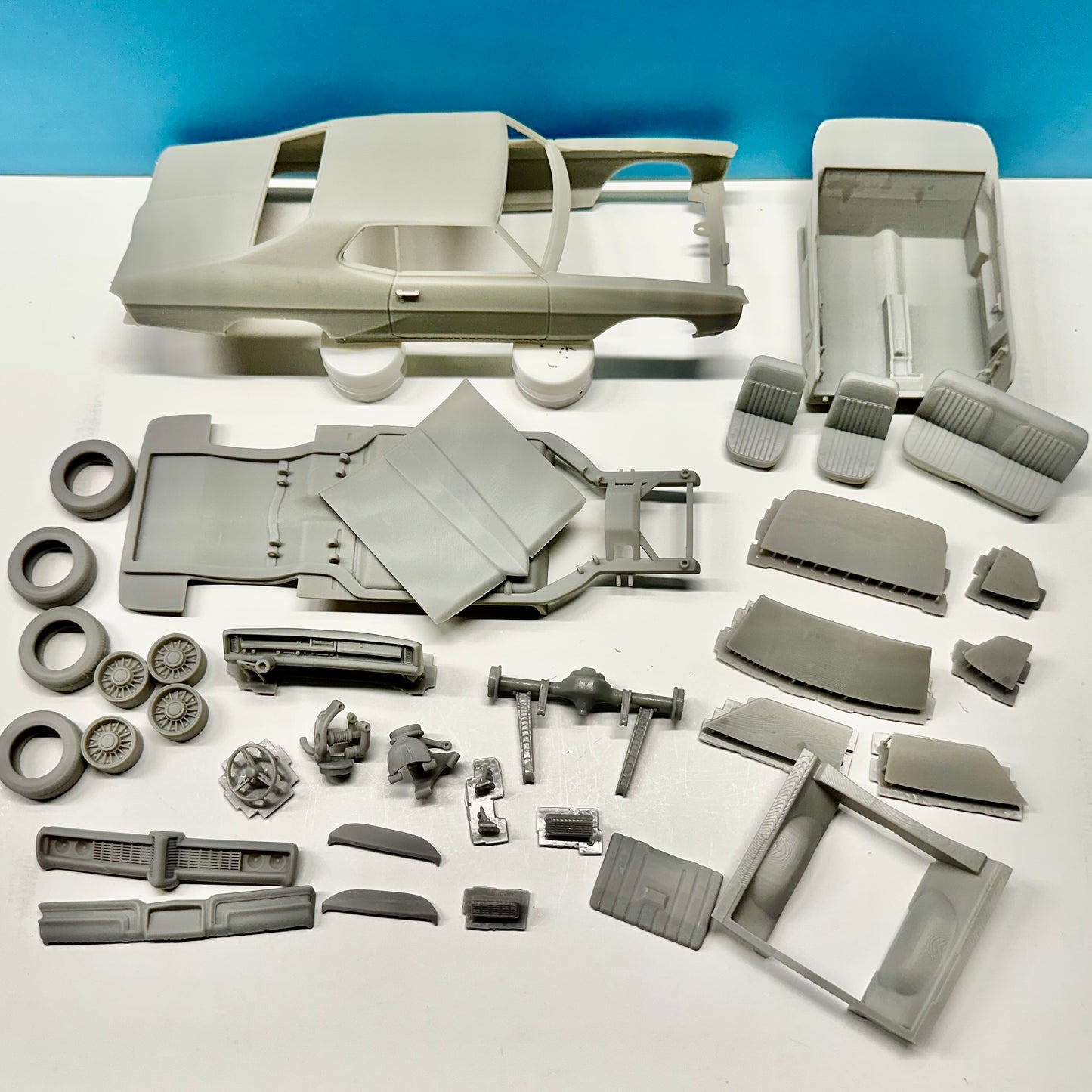 1968 Pontiac Grand Prix 3D Printed Resin Model Kit