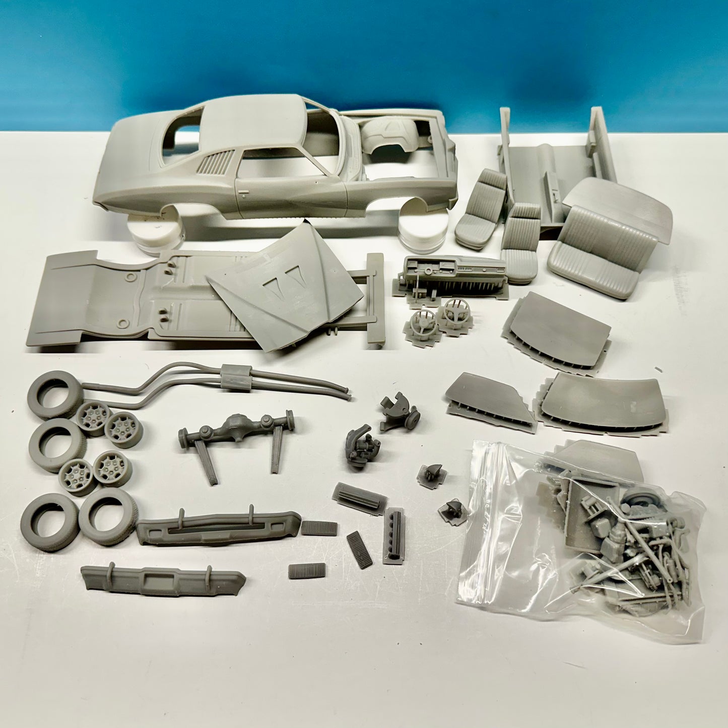 1973 Pontiac GTO 3D Printed Resin Model Kit