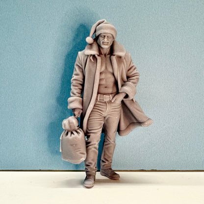 H5 Cool Santa Claus Holiday Figure for Display or Diorama 1/24 1/25