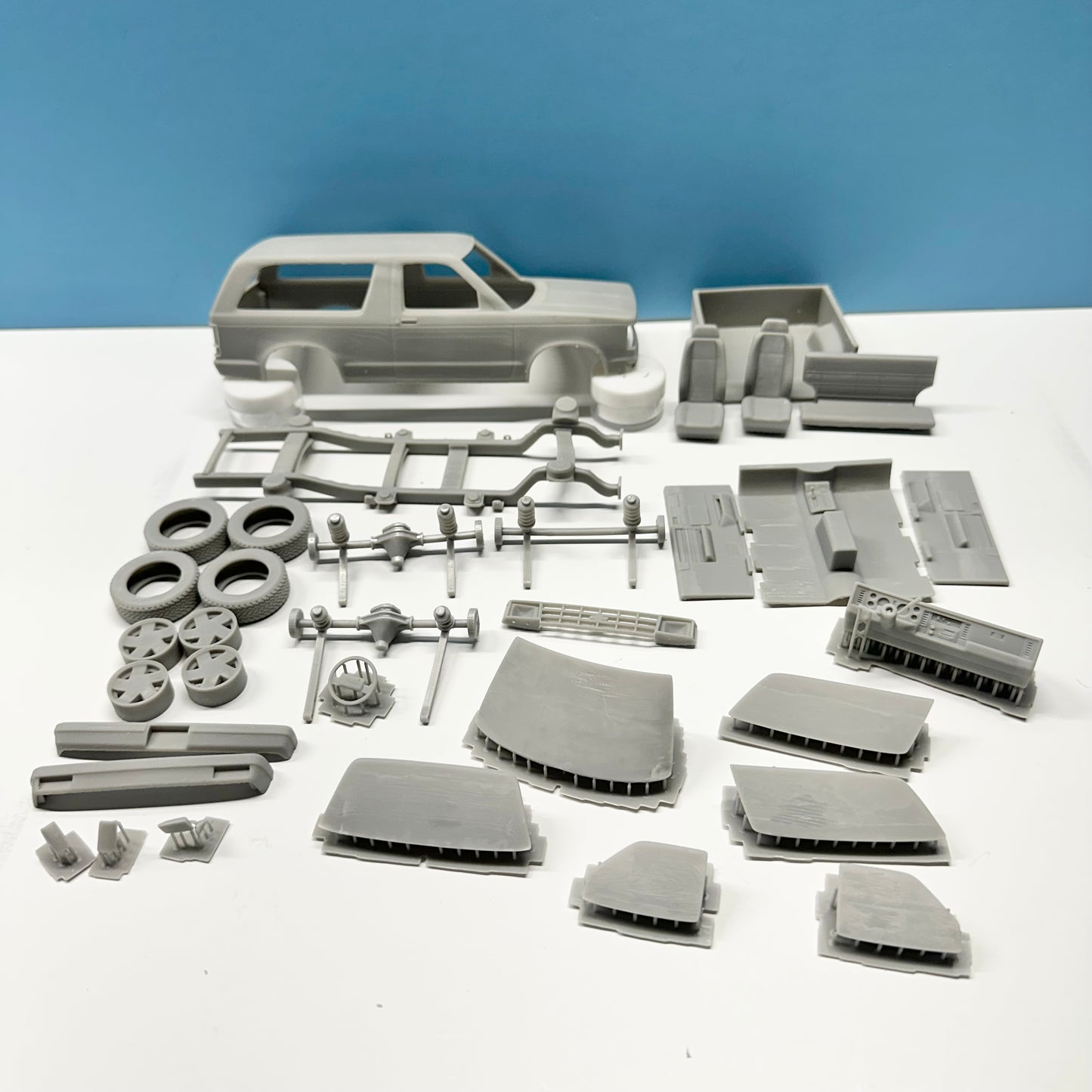 1984 Chevy S10 Blazer 3D Printed Resin Model Kit