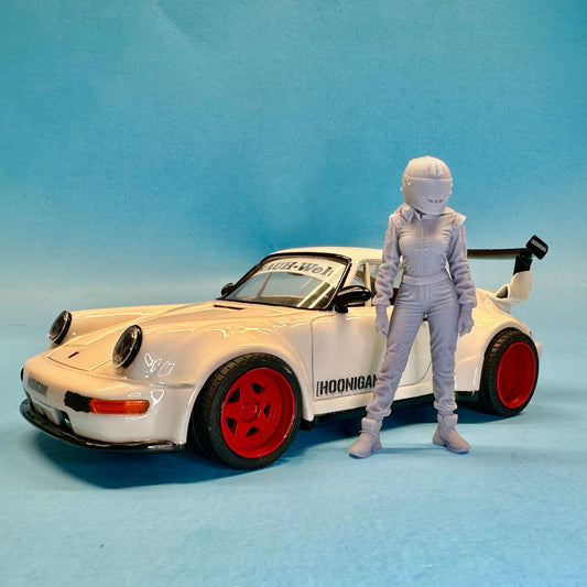 20. Racer Girl McKenzie Figure for Display or Diorama 1/24 1/25