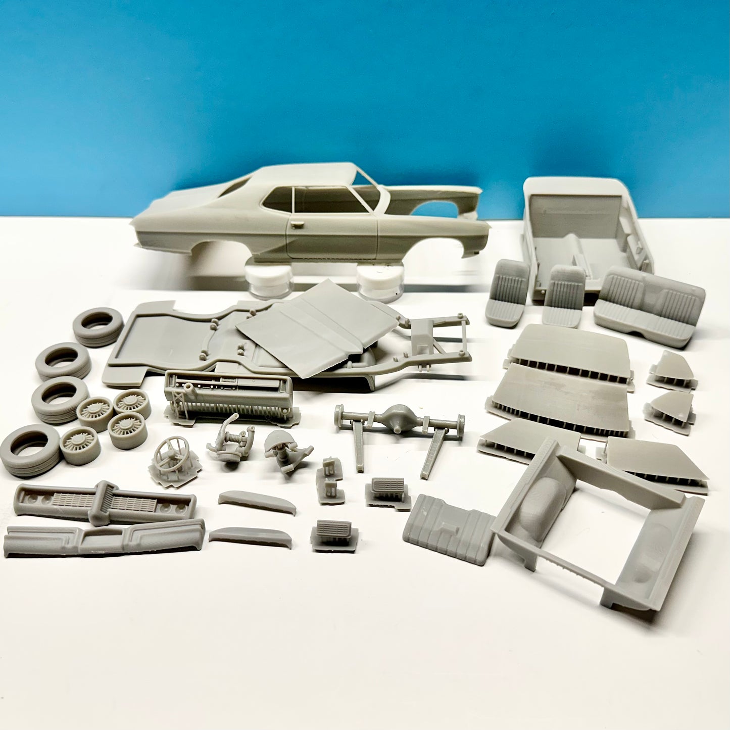 1968 Pontiac Grand Prix 3D Printed Resin Model Kit