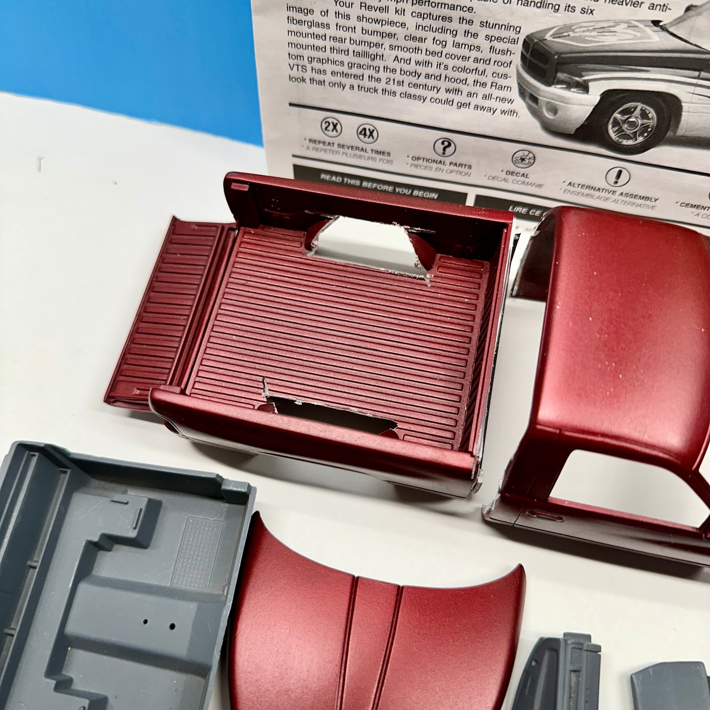 Revell Dodge Ram VTS Concept Pickup Truck Parts Lot 1/25