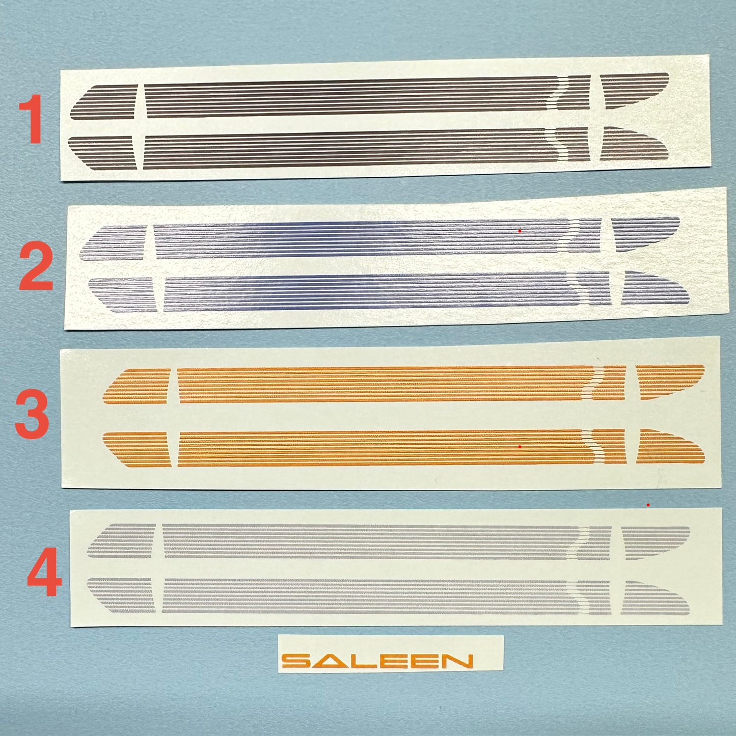 Mustang Saleen Decals 1/24 1/25