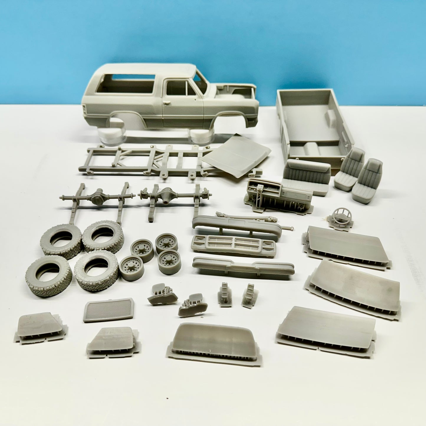 1991 Dodge Ramcharger 3D Printed Resin Model Kit