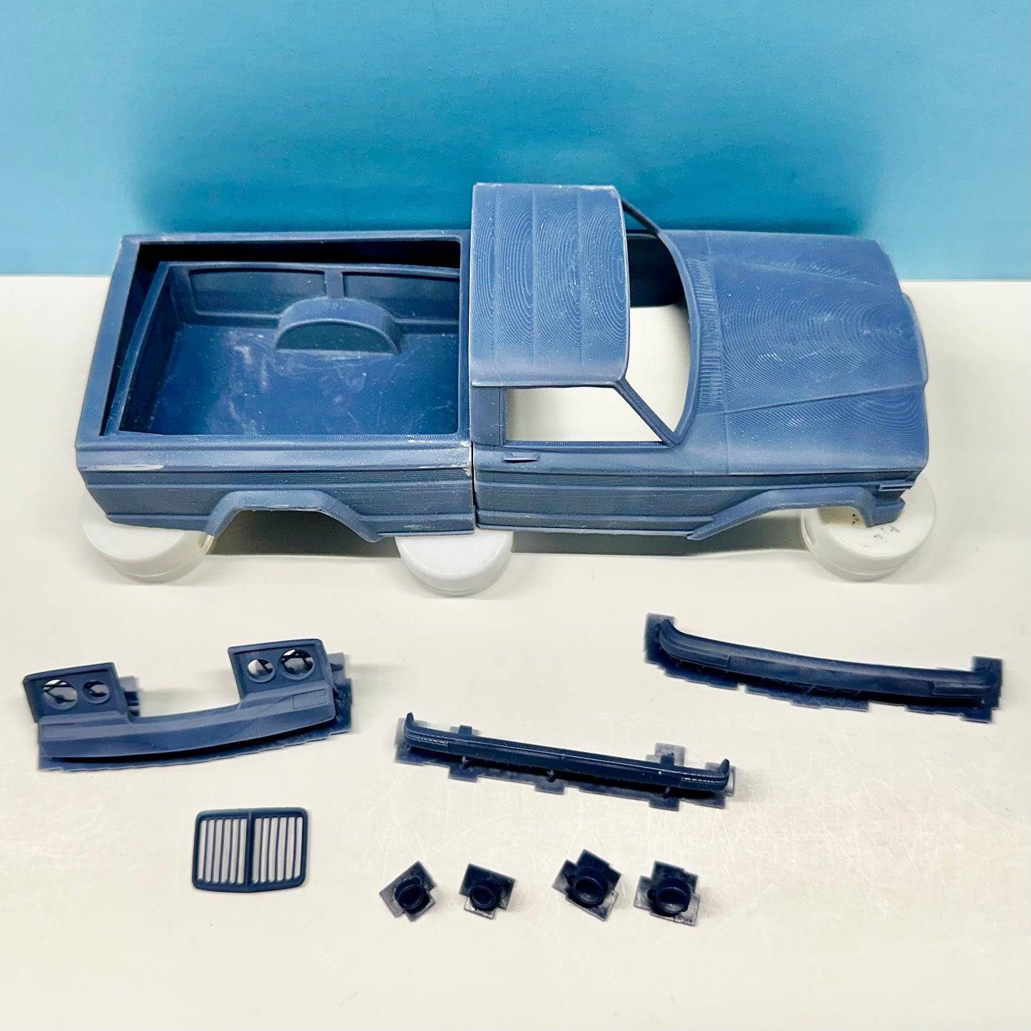 1963 Jeep J10 Pickup Truck Shortbed 3D Printed Resin Model Kit KED