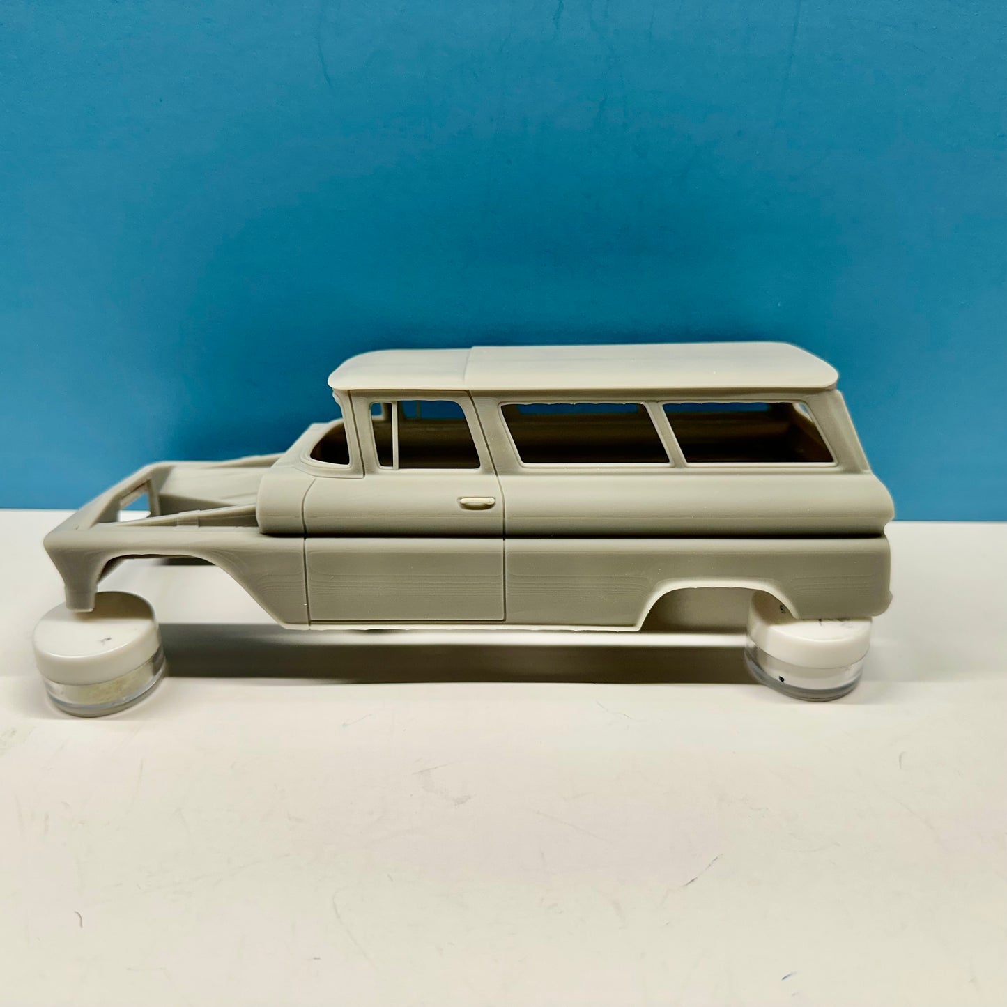 1961 Chevy Suburban 3D Printed Resin Model Kit KED