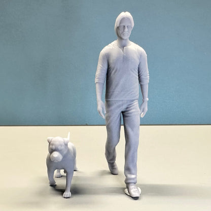 John Wick w/ Dog Figure for Display or Diorama 1/24 1/25