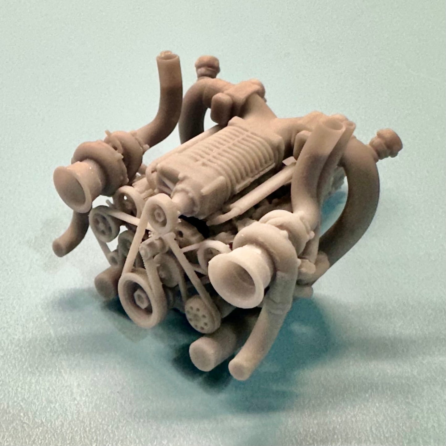 Toyota 1UZ FE Twin Turbo Supercharged Engine 1/25