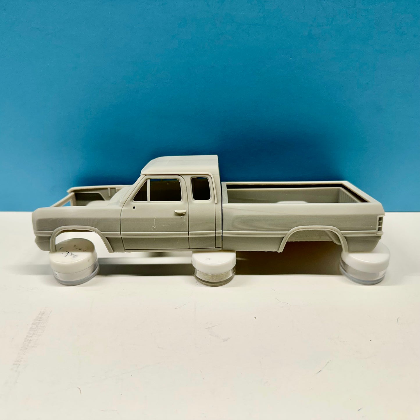 1991 Dodge Club Cab 250 Pickup Truck 3D Printed Resin Model Kit