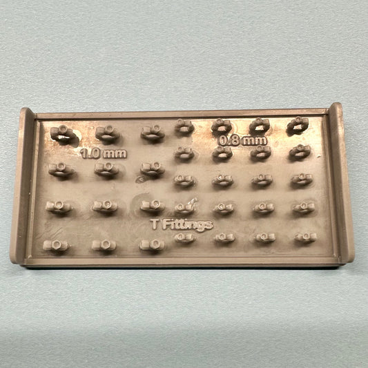 12 - 0.8 mm and 1.0 mm T-Fittings Set