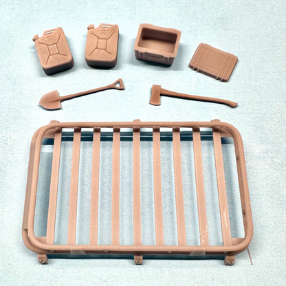 Roof Rack w/ Off Road Accessories 1/24 1/25