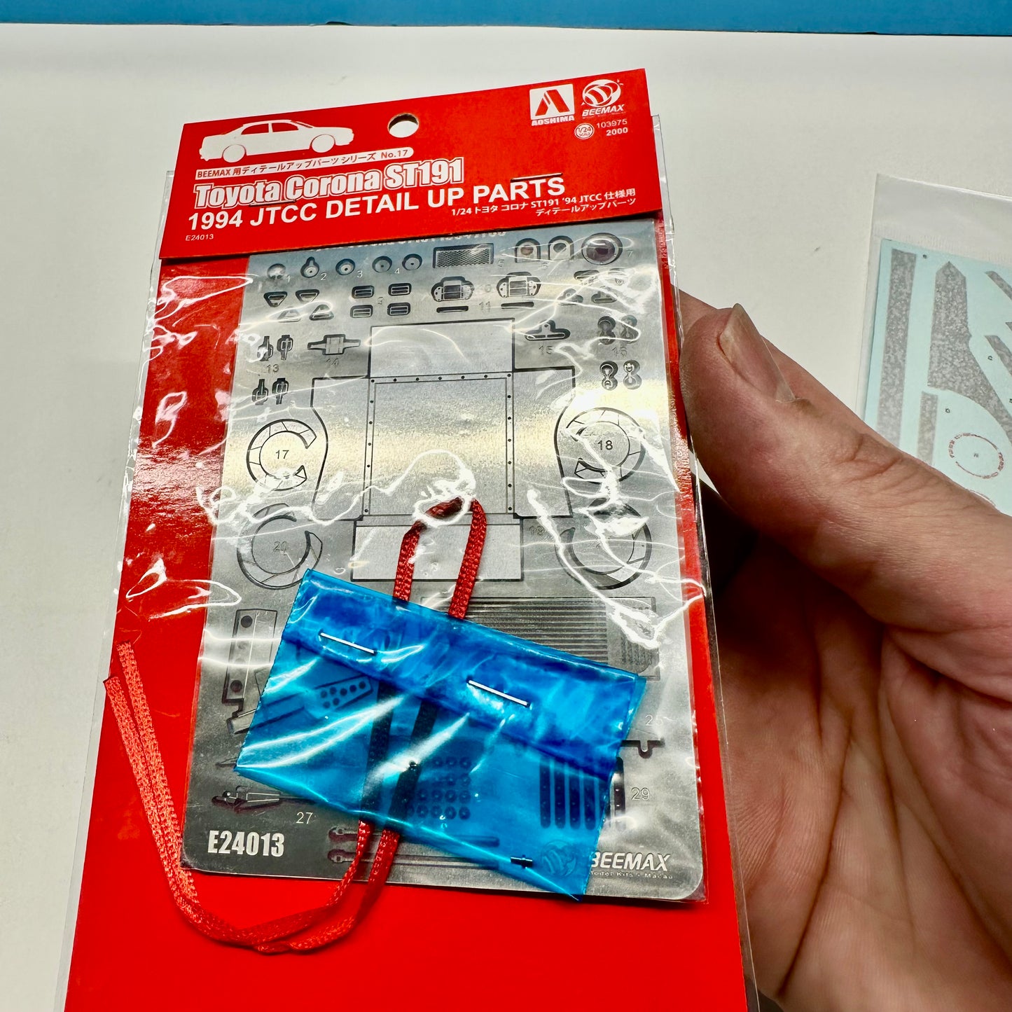 Aoshima Toyota Corona ST191 w/ PE Set & Macau Guia 94 Energizer Decals