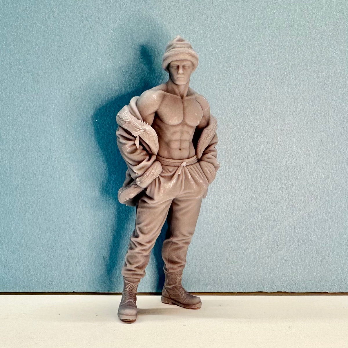H7 Cool Santa Claus Holiday Figure for Display or Diorama 1/24 1/25