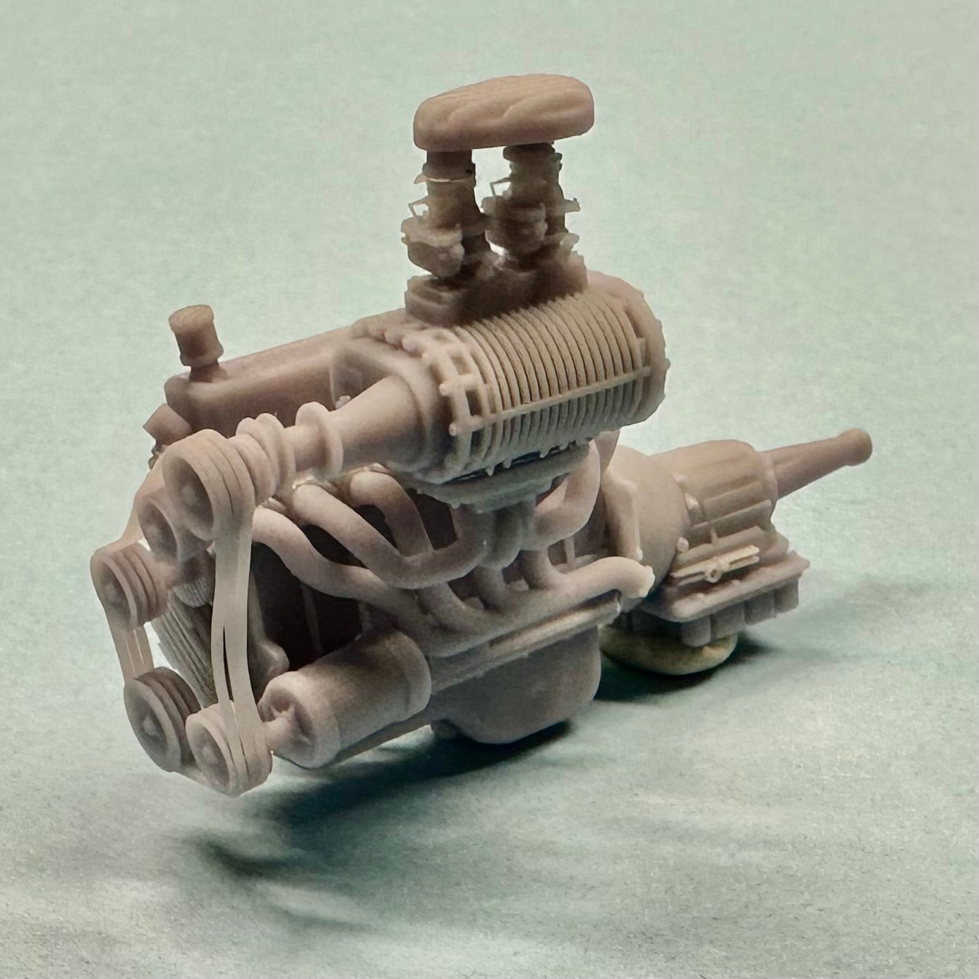 Chevy 235 Supercharged Straight Six Engine 1/25