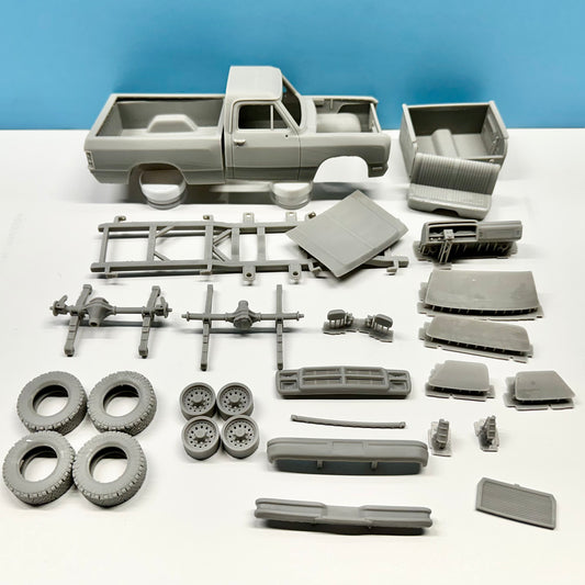 1991 Dodge Ram 150 Shortbed Pickup Truck 3D Printed Resin Model Kit