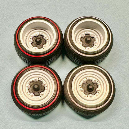 Custom VW OEM Wide Wheels and Tires Set 1/24 1/25