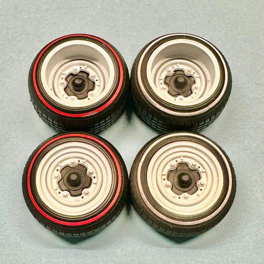 Custom VW OEM Wide Wheels and Tires Set 1/24 1/25