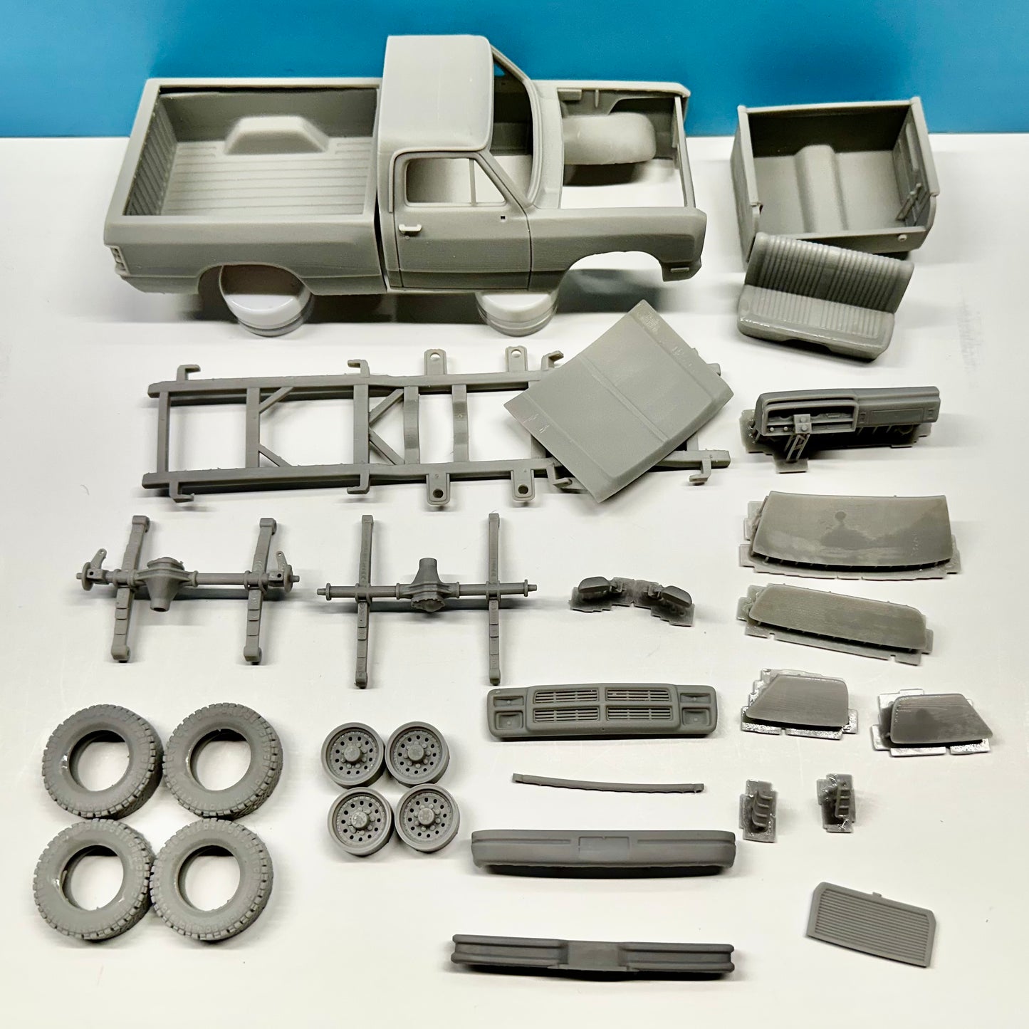 1991 Dodge Ram 150 Shortbed Pickup Truck 3D Printed Resin Model Kit
