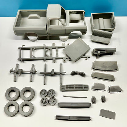 1991 Dodge Ram 150 Shortbed Pickup Truck 3D Printed Resin Model Kit