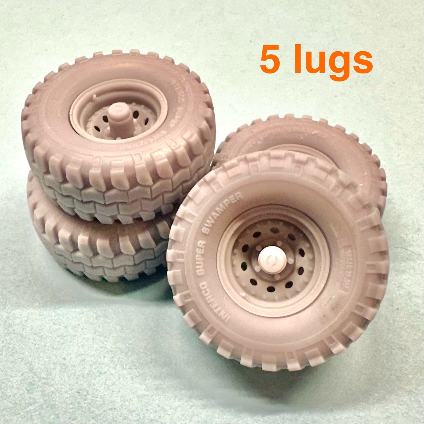 5 Lug Series 97 94 90 Wheels on Interco Super Swampers 1/25