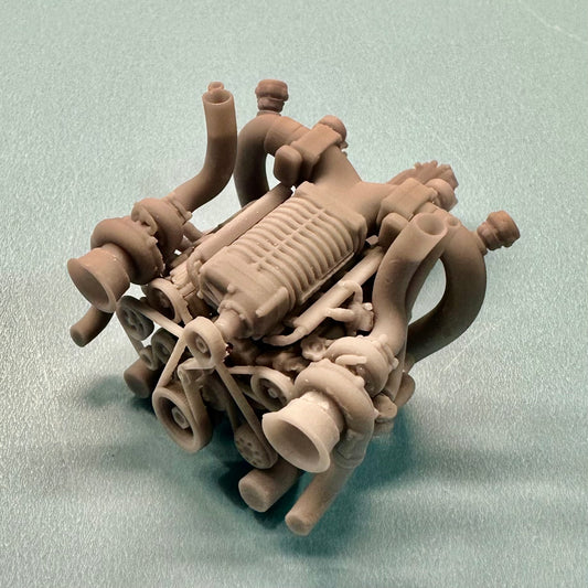 Toyota 1UZ FE Twin Turbo Supercharged Engine 1/25